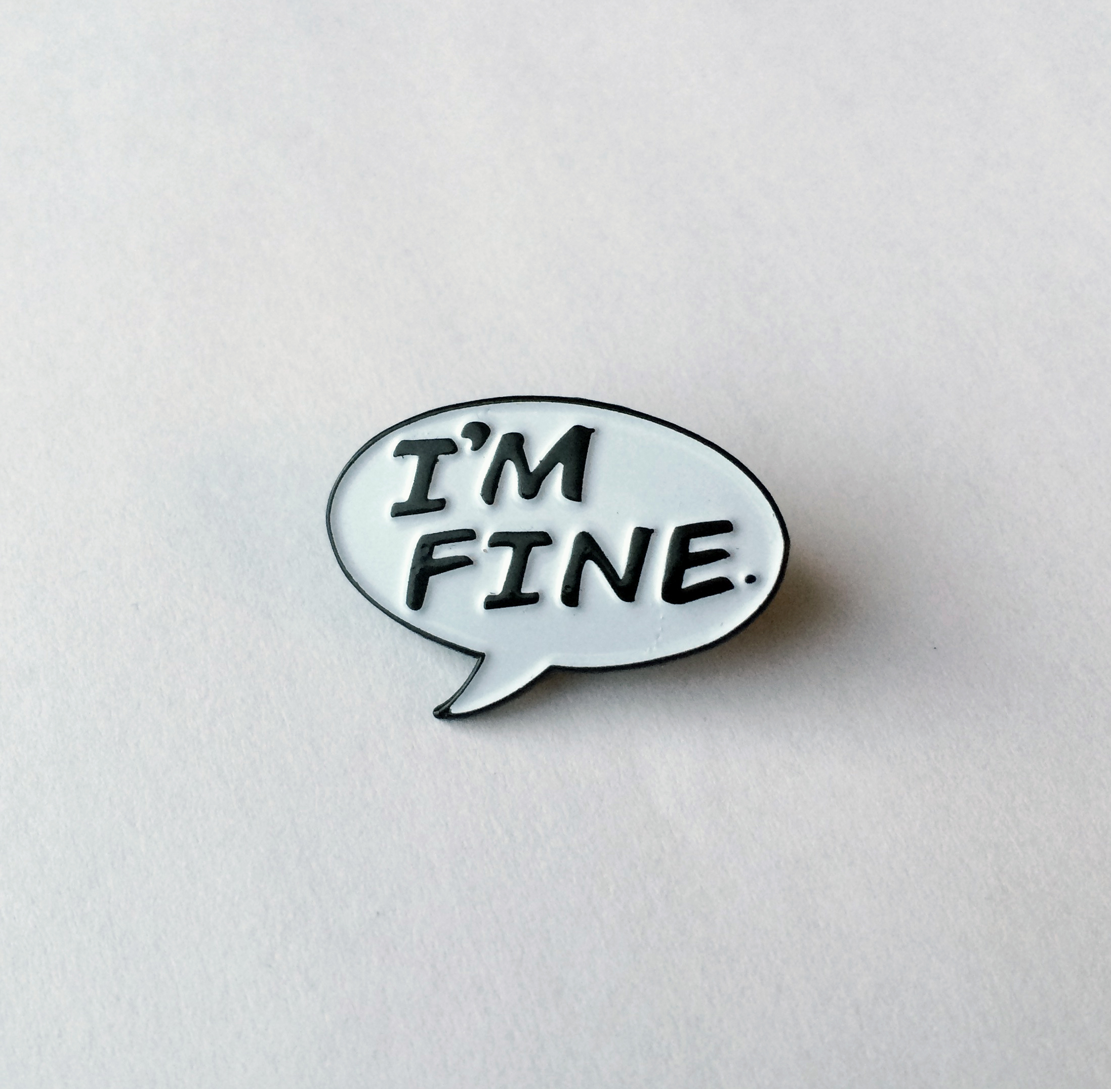 Fine. Fihe. I M Fine. Значок i'm Fine.